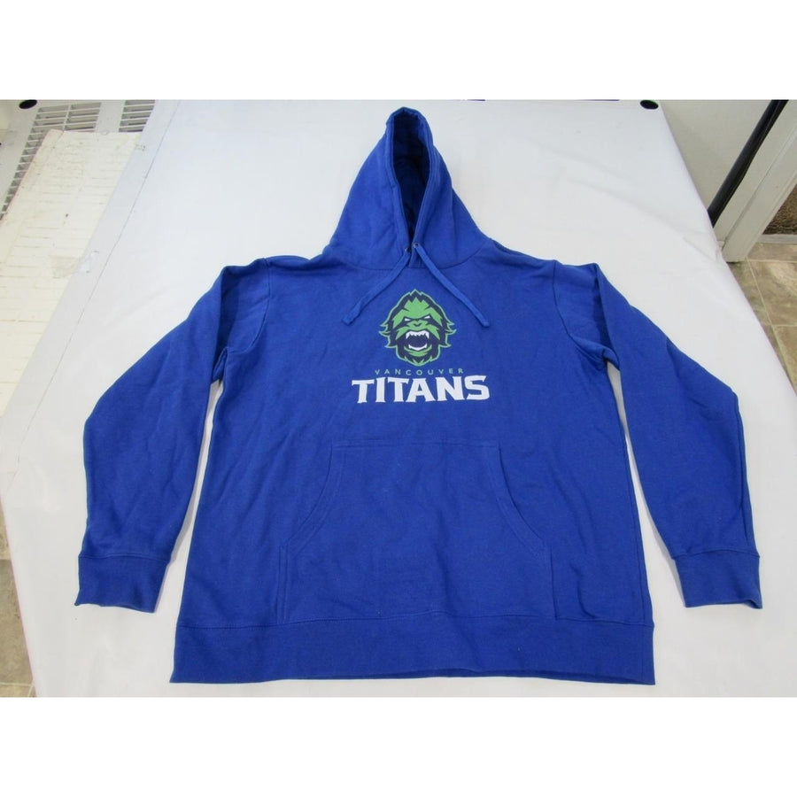 Vancouver Titans Hockey Mens Size XL XLarge Blue Hoodie Image 1