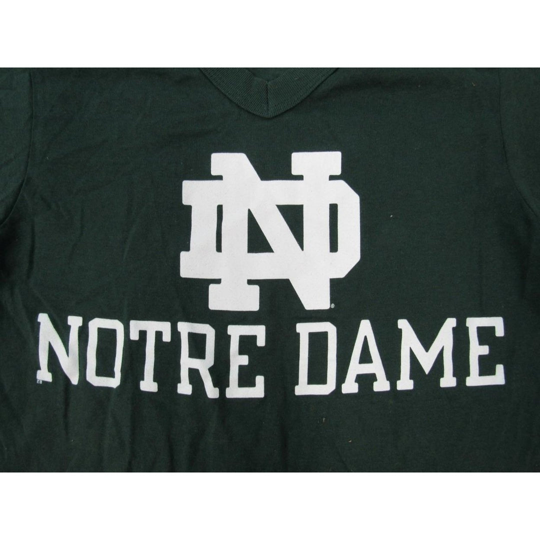 Notre Dame Mens Size S Majestic Green Shirt Image 2