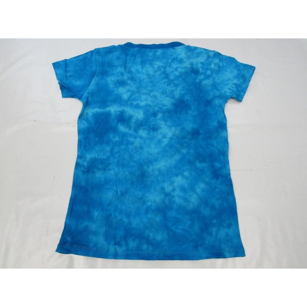 Michigan State Spartans Womens Size M Medium Blue Tie-Dyed V-Neck Shirt Image 2