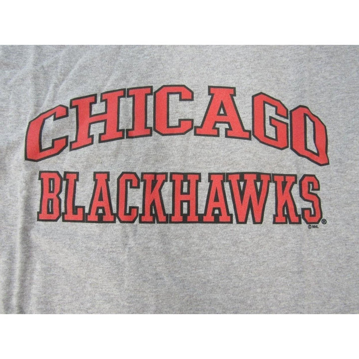 Chicago Blackhawks Mens Size M Medium Majestic Gray Shirt Image 3