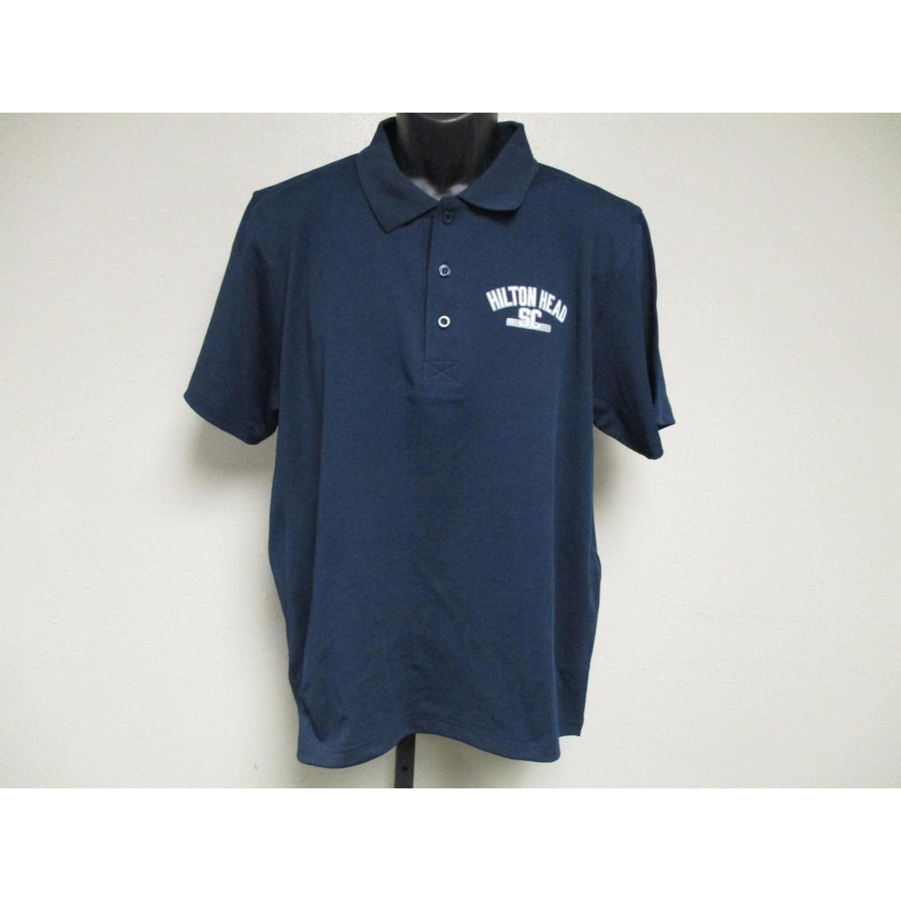 Hilton Head SC South Carolina Adult Mens Size L Large Polo Shirt Image 2