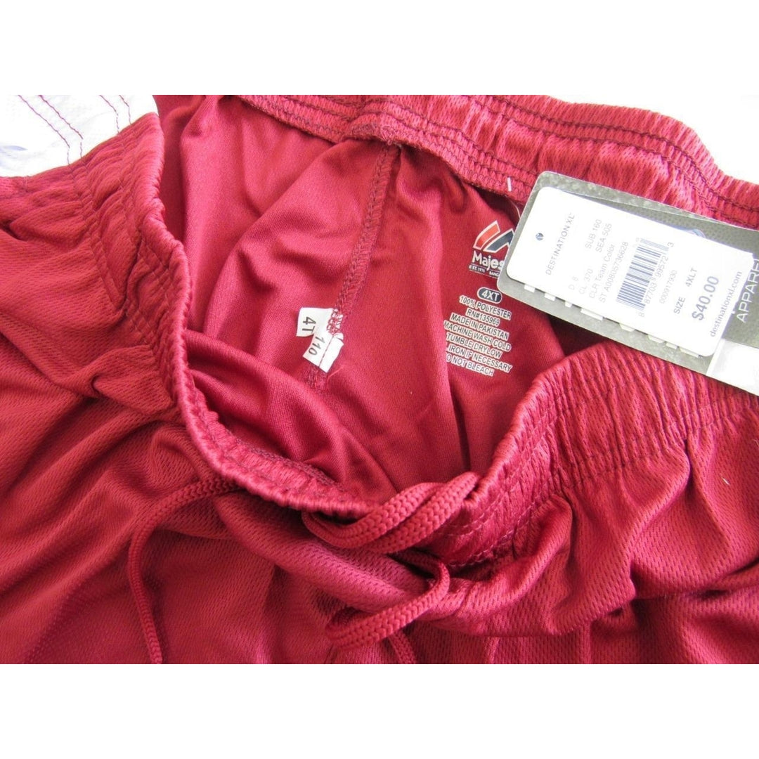 Arizona Cardinals Mens Size 4XL-Tall Red Majestic Athletic Shorts 40 Image 3