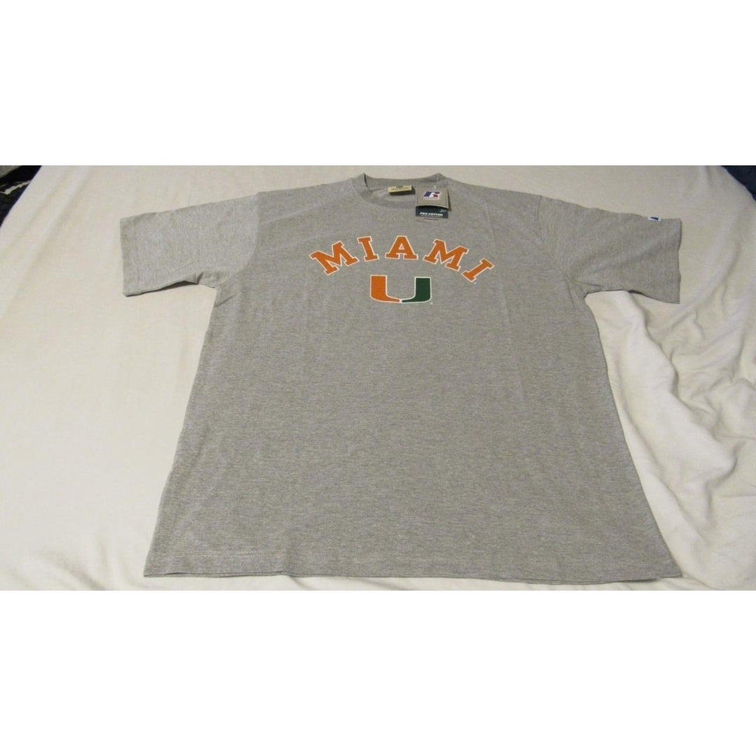 Miami Hurricanes Mens Size XL-Tall XLT Gray Shirt Image 1