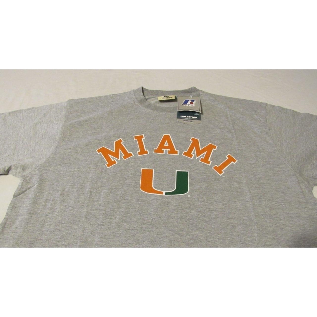 Miami Hurricanes Mens Size XL-Tall XLT Gray Shirt Image 2