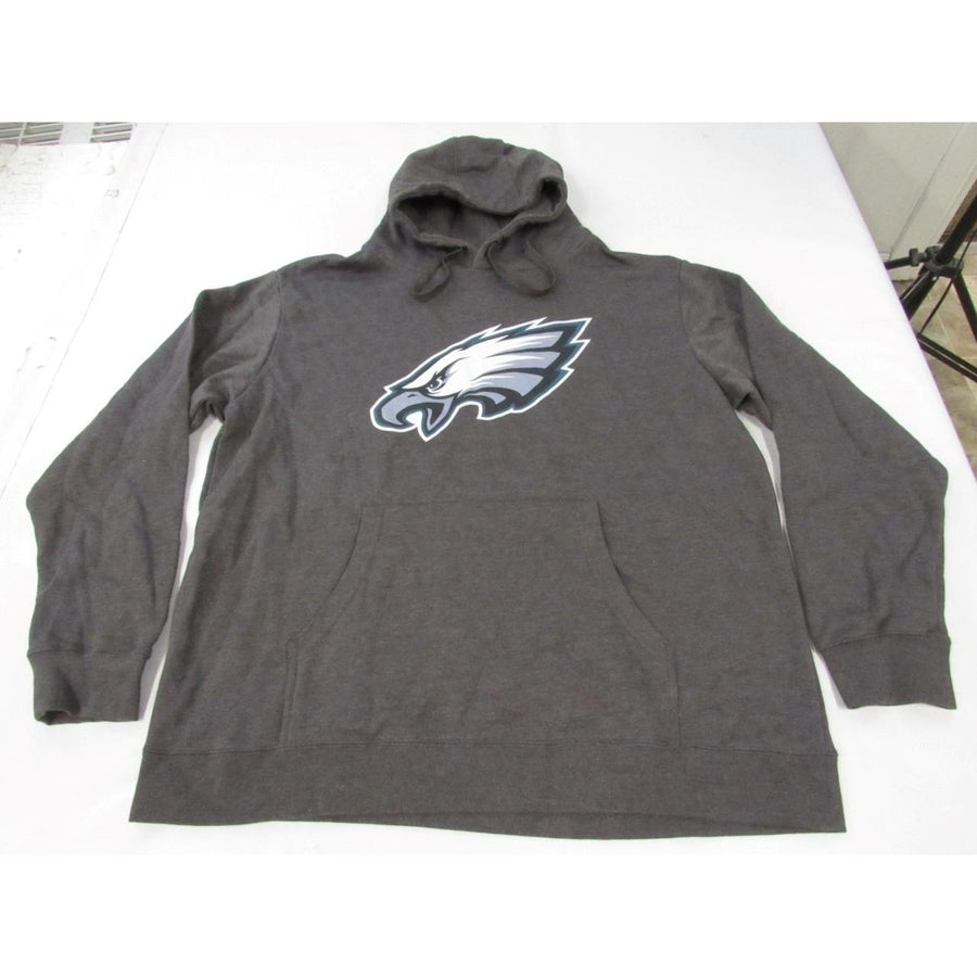 Philadelphia Eagles Mens Size 2XL 2XLarge Gray Hoodie Image 1