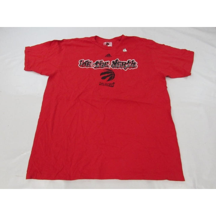 Toronto Raptors "We The North" Mens Size XL XLarge Red Adidas Shirt Image 1