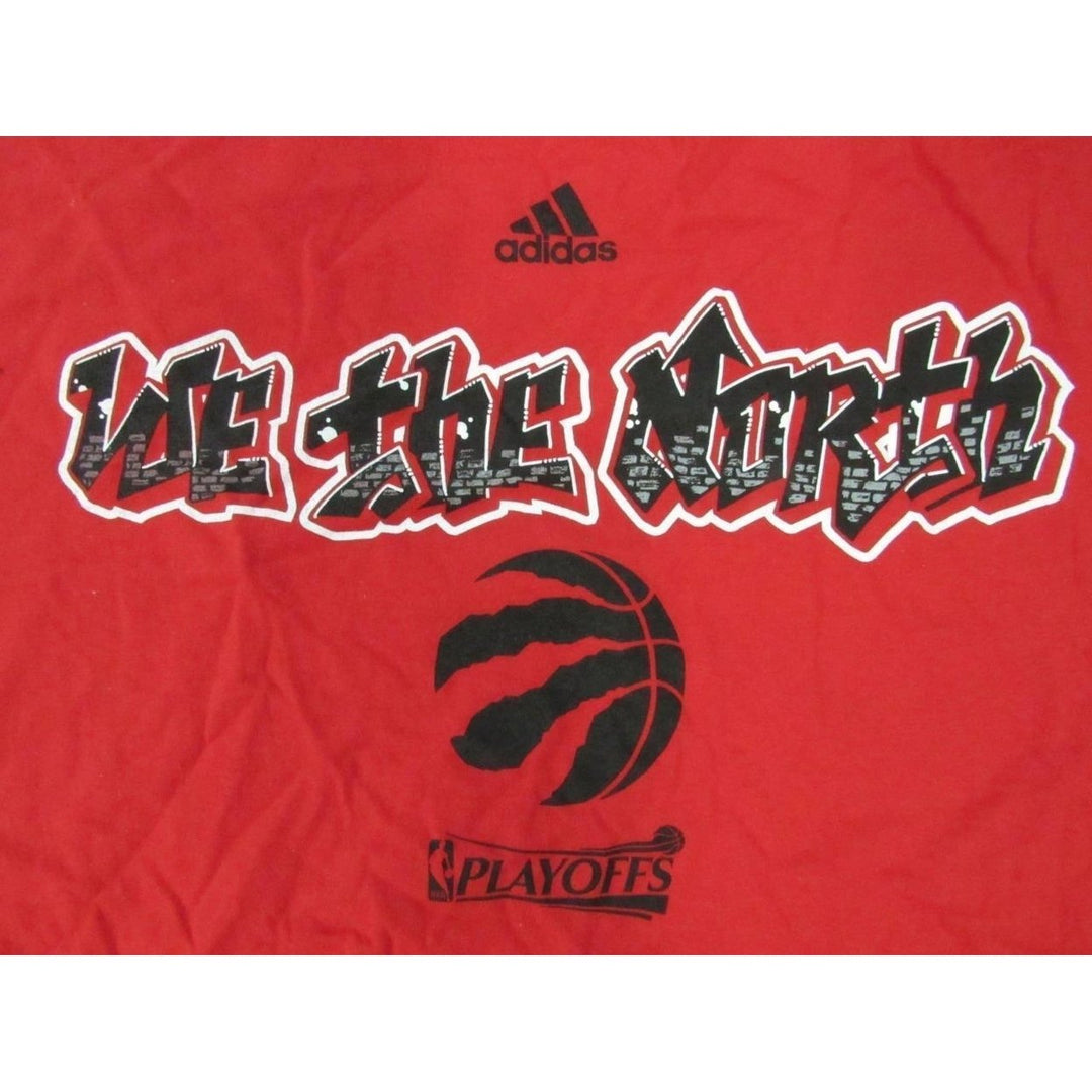 Toronto Raptors "We The North" Mens Size XL XLarge Red Adidas Shirt Image 3