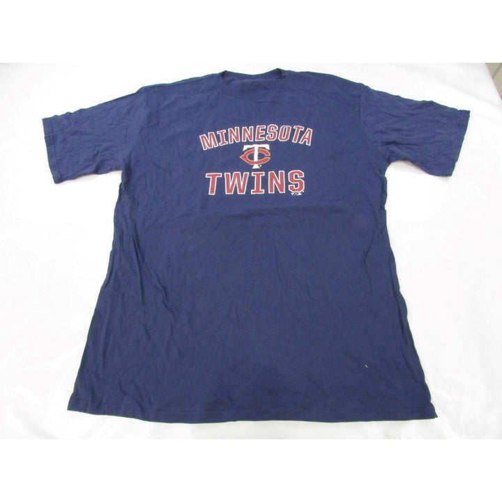 Minnesota Twins Mens Size XLT XLarge-Tall Navy Blue Shirt Image 1