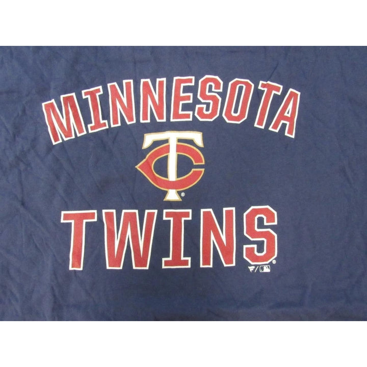 Minnesota Twins Mens Size XLT XLarge-Tall Navy Blue Shirt Image 3