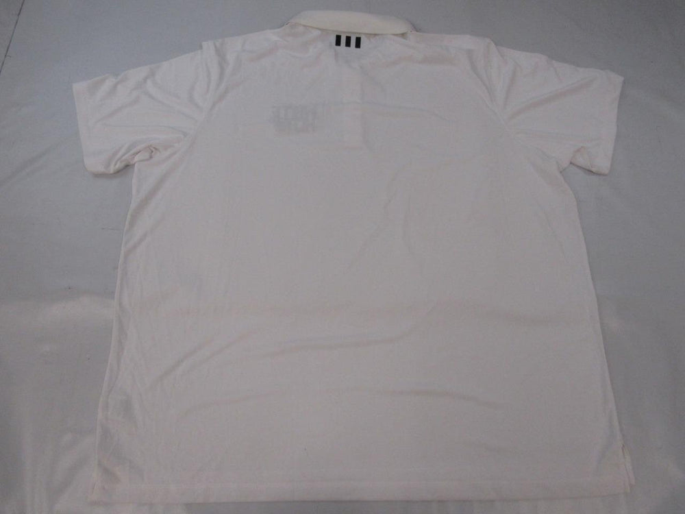 Miami Heat White Hot Mens Size 3XL White Adidas Polyester Polo Shirt Image 2