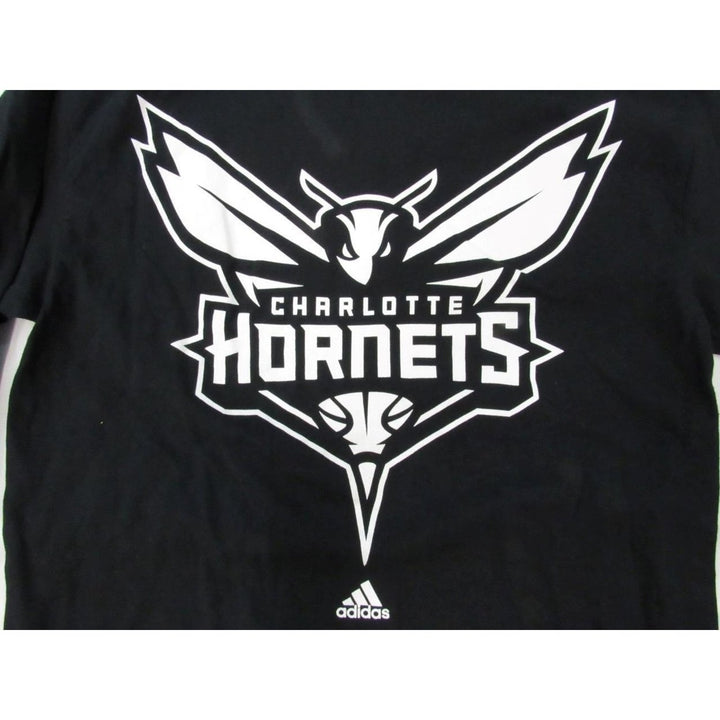 Charlotte Hornets Mens Size M Medium Black Adidas Long Sleeve Shirt Image 3