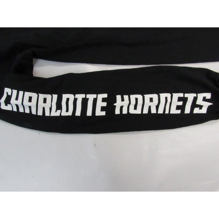 Charlotte Hornets Mens Size M Medium Black Adidas Long Sleeve Shirt Image 4