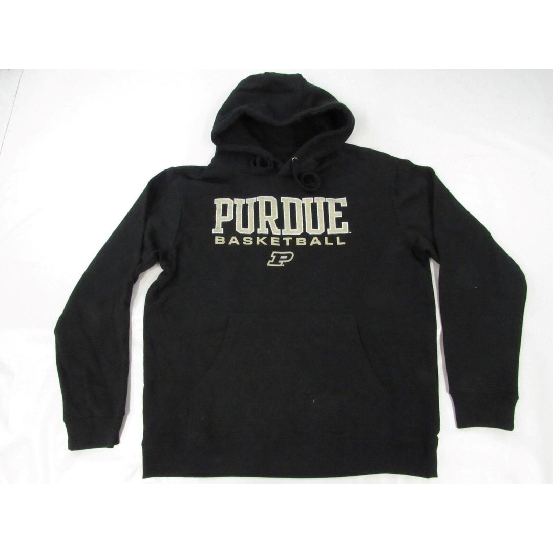 Purdue University Boilmakers Basketball Mens Size L Large Black Hoodie Image 1