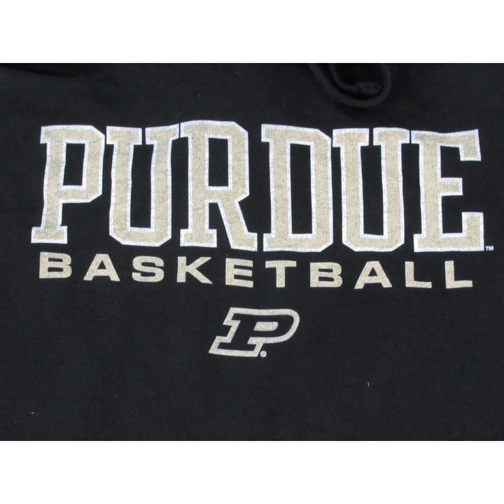 Purdue University Boilmakers Basketball Mens Size L Large Black Hoodie Image 3