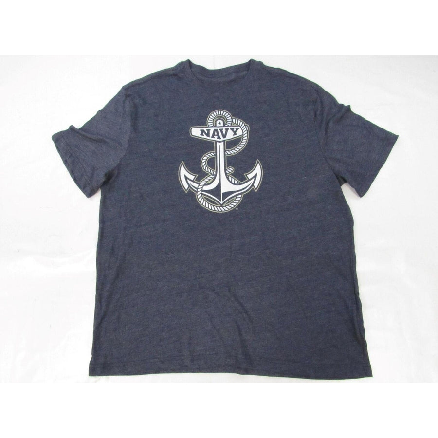 Navy Midshipmen Mens Size XL XLarge Heather Blue Shirt Image 1