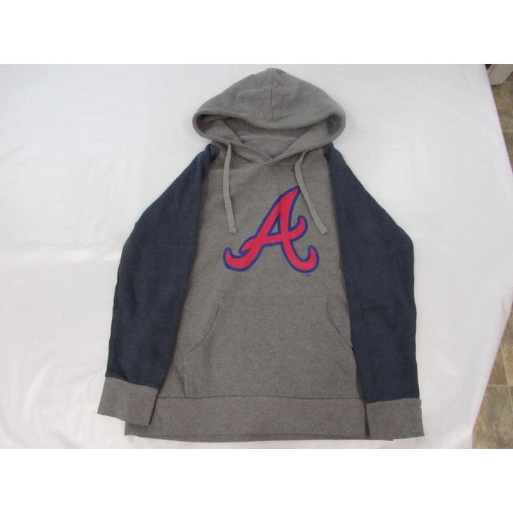 Atlanta Braves Mens Size XL X-Large Grey Hoodie Image 1