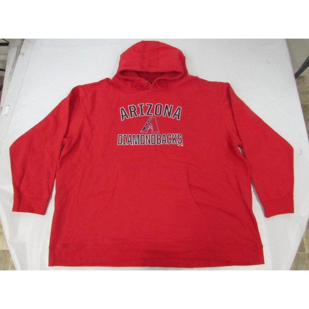 Arizona Diamondbacks Mens Size 5XL 5XLarge Red Hoodie Image 1