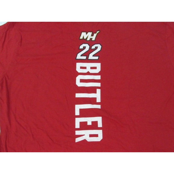 Miami Heat 22 Jimmy Butler Mens Size 2XL 2XLarge Red Shirt Image 4