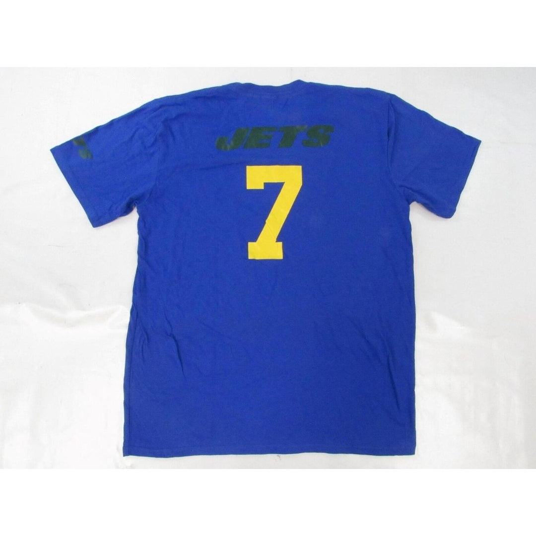 York Jets 7 Haason Reddick Mens Size L Large Blue Shirt Image 2