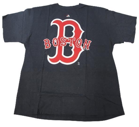 Boston Red Sox Mens Size 2XL-Tall Majestic Blue Shirt Image 1