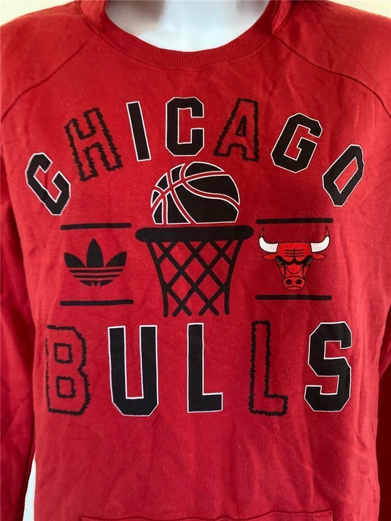 Chicago Bulls Womens Size S Small Red Light Hoodie Image 3