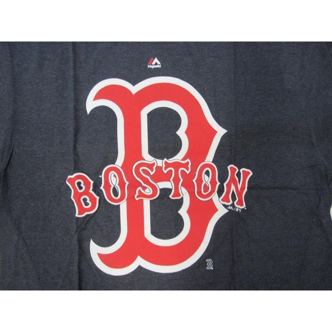 Boston Red Sox Mens Size 2XL-Tall Majestic Blue Shirt Image 4