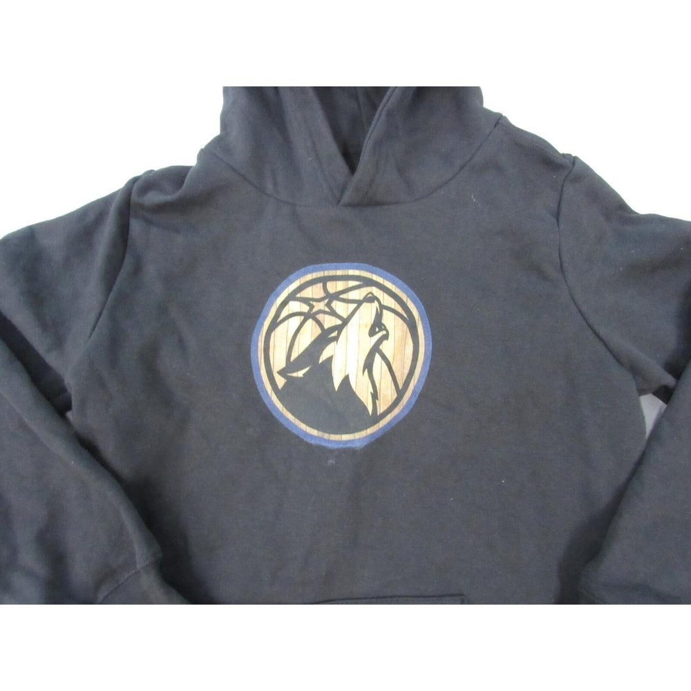 Minnesota Timberwolves Size YM Youth Medium Unisex Black Hoodie Image 2