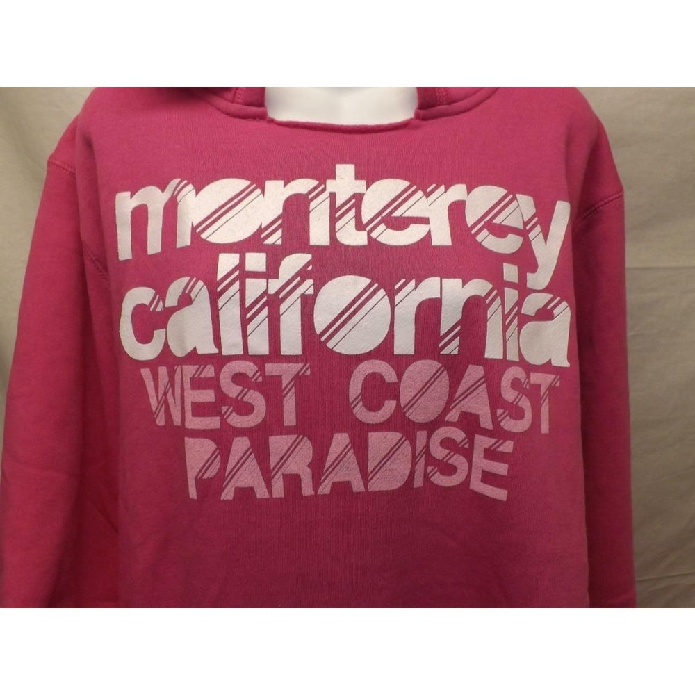 Monterey California West Coast Paradise Womens Size 18/20 Pink Hoodie Image 2