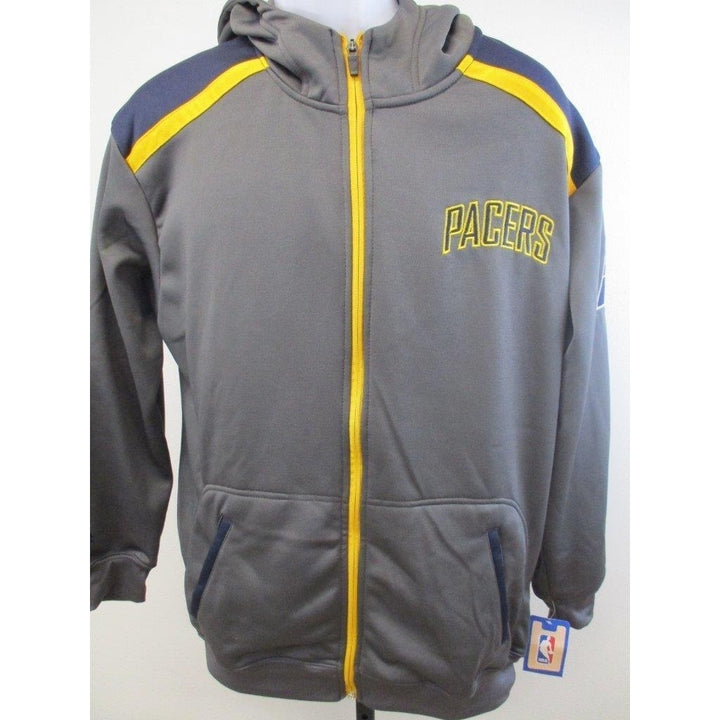 Indiana Pacers Youth Size XL XLarge 18/20 Majestic Gray Hoodie MSRP 50 Image 1