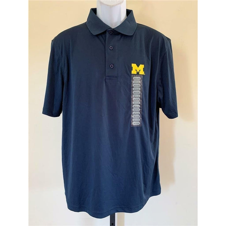 Michigan Wolverines Mens Size M Medium Blue Polo MSRP 40 Image 1