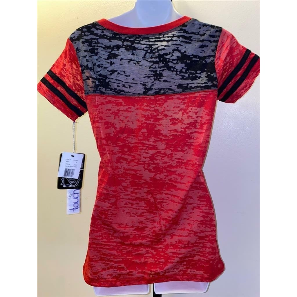 Chicago Blackhawks Womens Size S Small Red Shirt Image 4