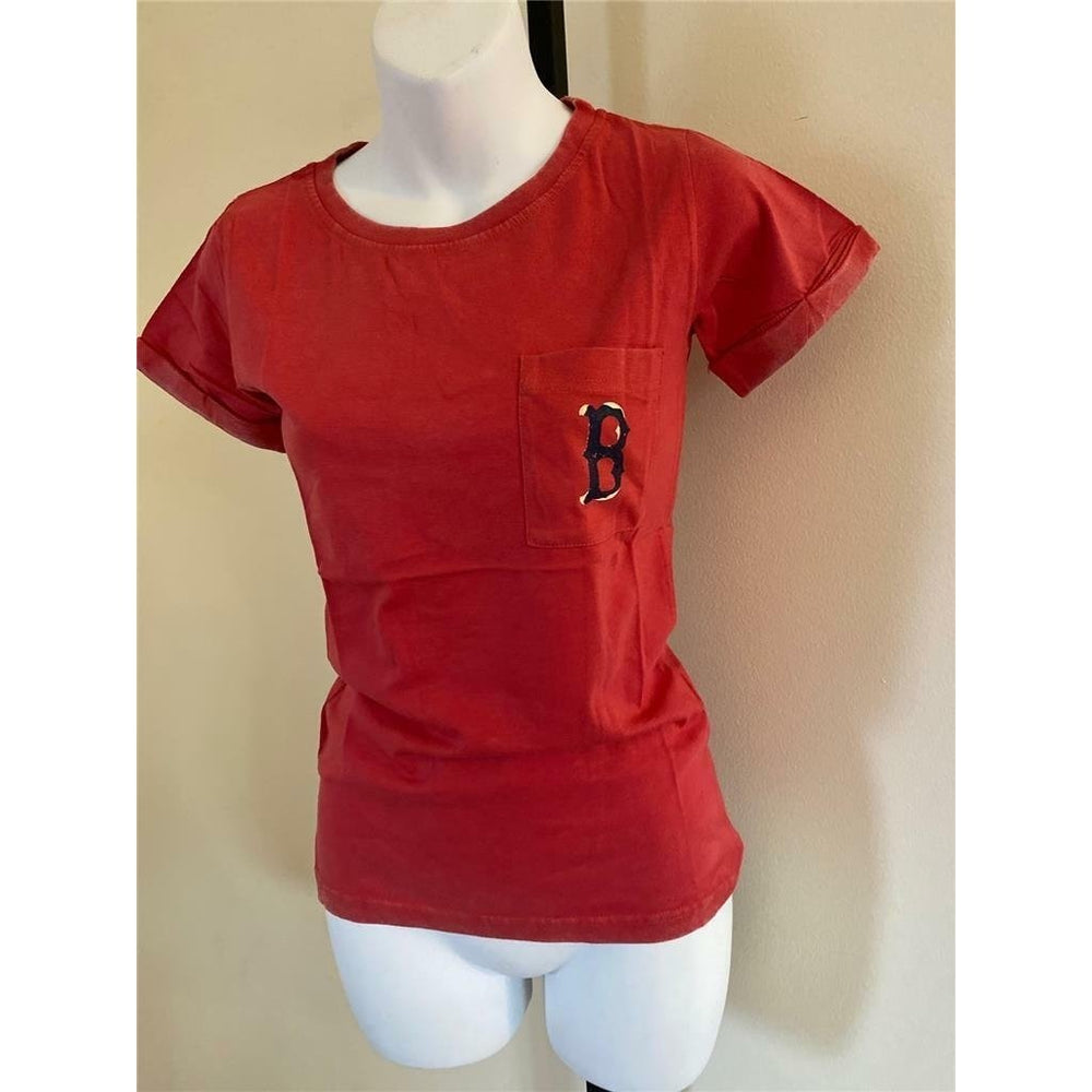 Boston Red Sox Womens Size S Small Red Shirt Image 2