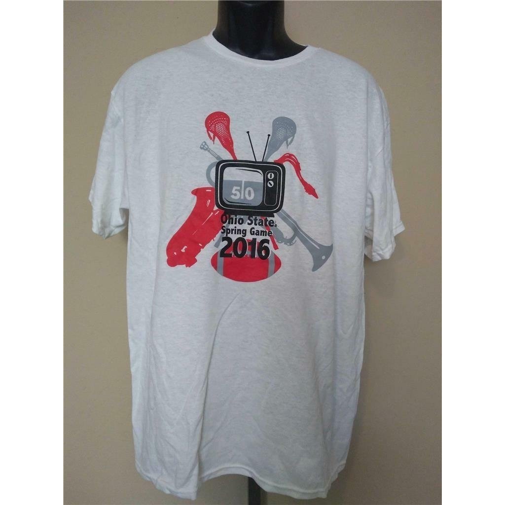 Ohio State Buckeyes 2016 Spring Game Mens Size L Large White Shirt Image 1