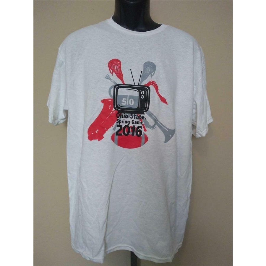 Ohio State Buckeyes 2016 Spring Game Mens Size L Large White Shirt Image 1