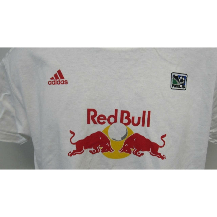 York Red Bulls Youth Size L Large White Adidas Shirt Image 3