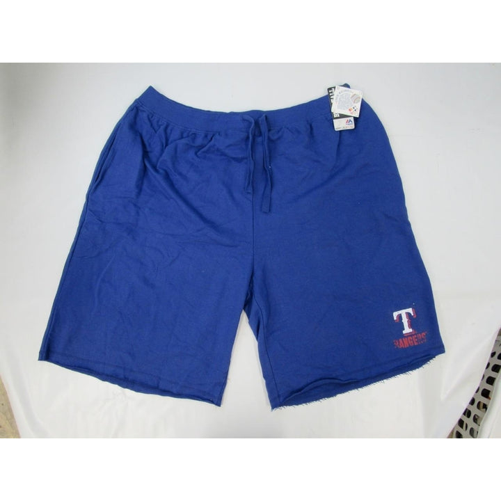 Texas Rangers Mens Size 4XL-Tall Majestic Lounge Shorts Image 4