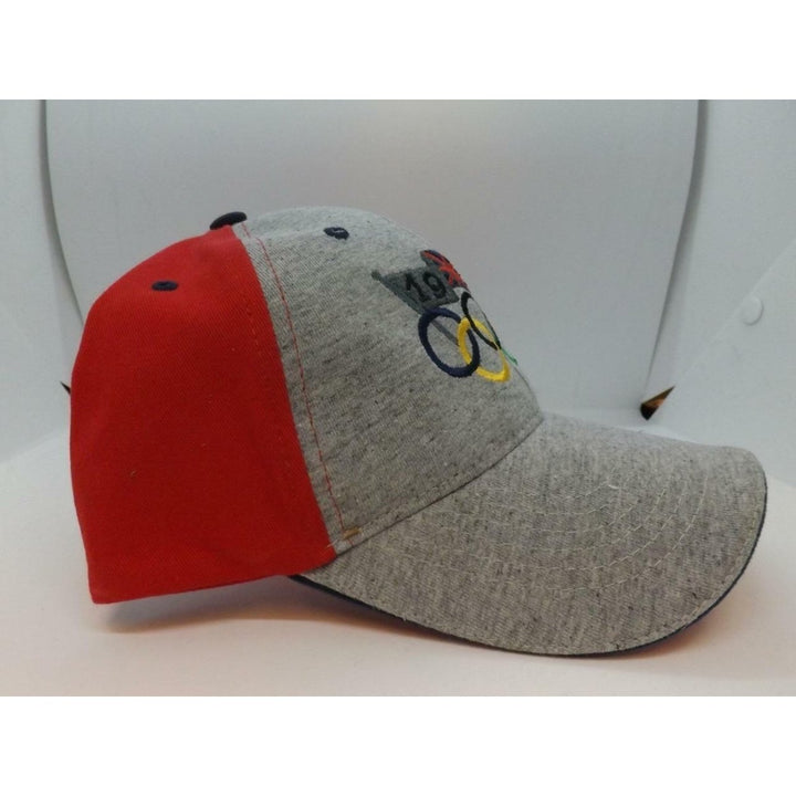 1948 London UK Summer Olympics Mens OSFA Gray Red Cap Hat Image 2