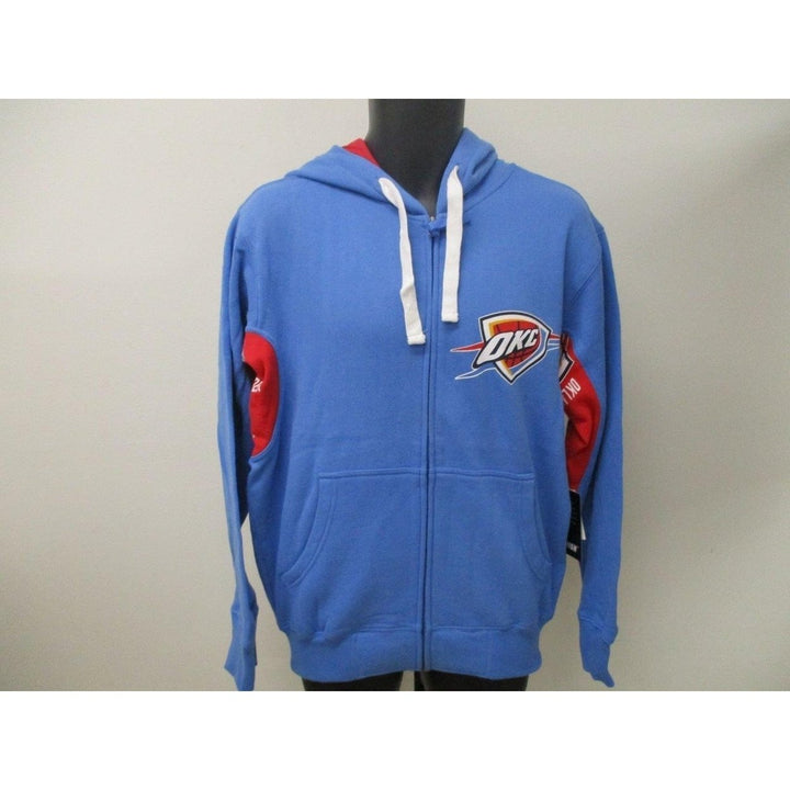 Oklahoma Thunder Mens Size S Small Blue Full-Zip Hoodie MSRP 70 Image 2