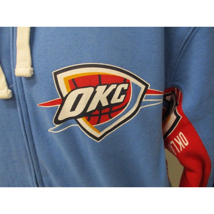 Oklahoma Thunder Mens Size S Small Blue Full-Zip Hoodie MSRP 70 Image 3