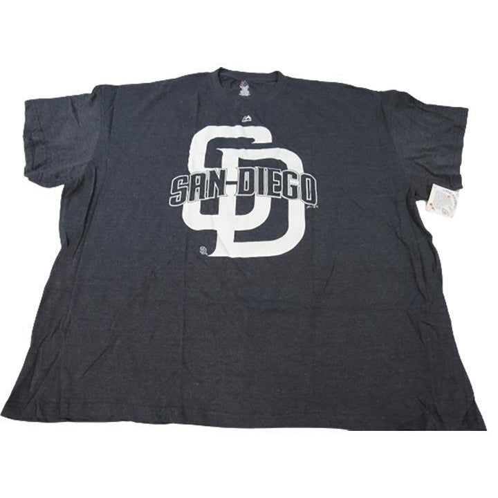 San Diego Padres Mens Size 6XL Majestic Blue Shirt Image 1