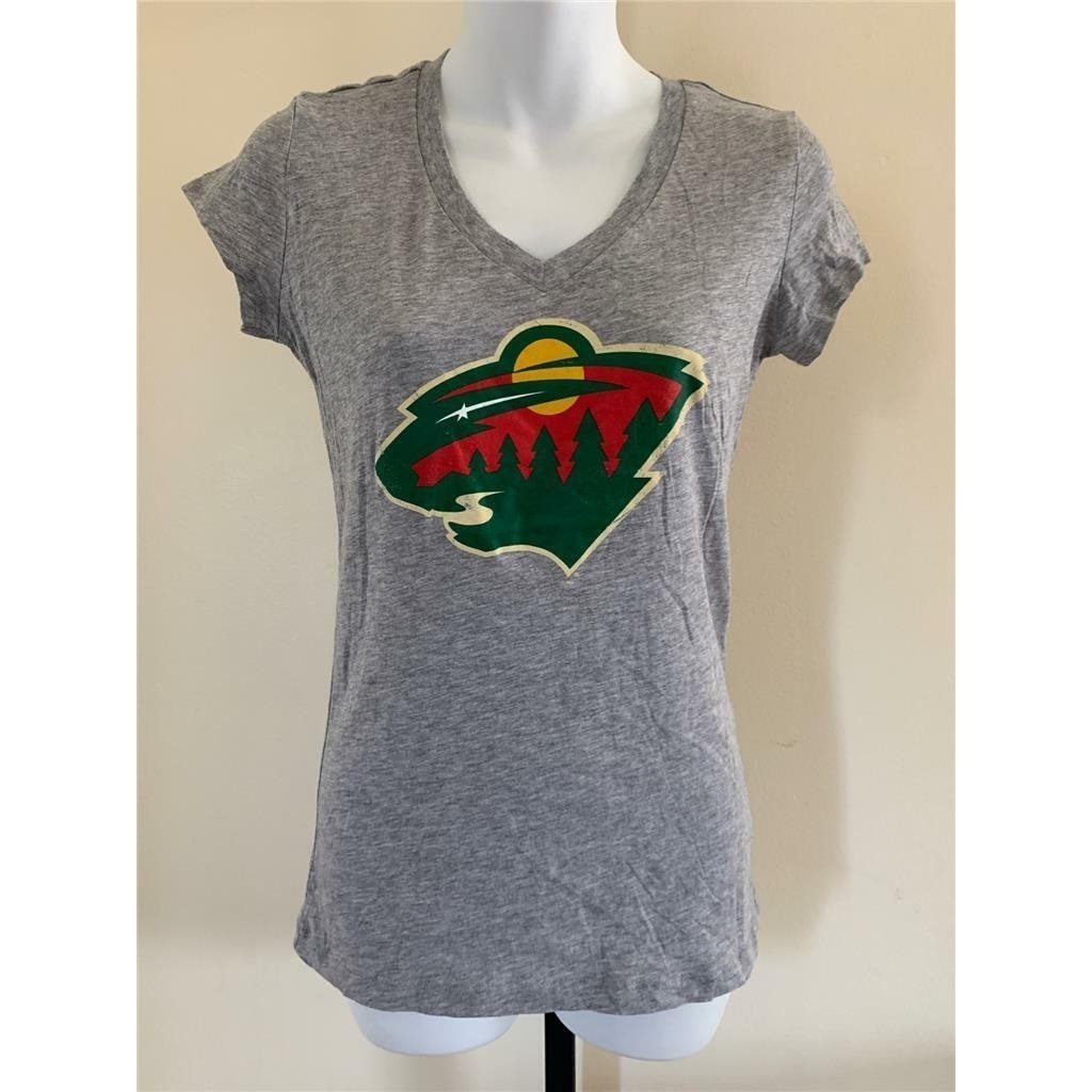 Minnesota Wild Womens Size S Small Gray G-III Shirt Image 1