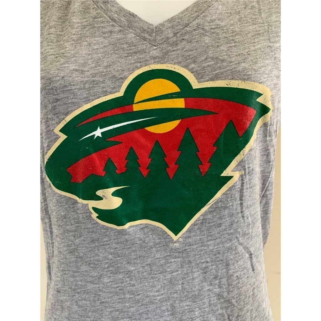 Minnesota Wild Womens Size S Small Gray G-III Shirt Image 2