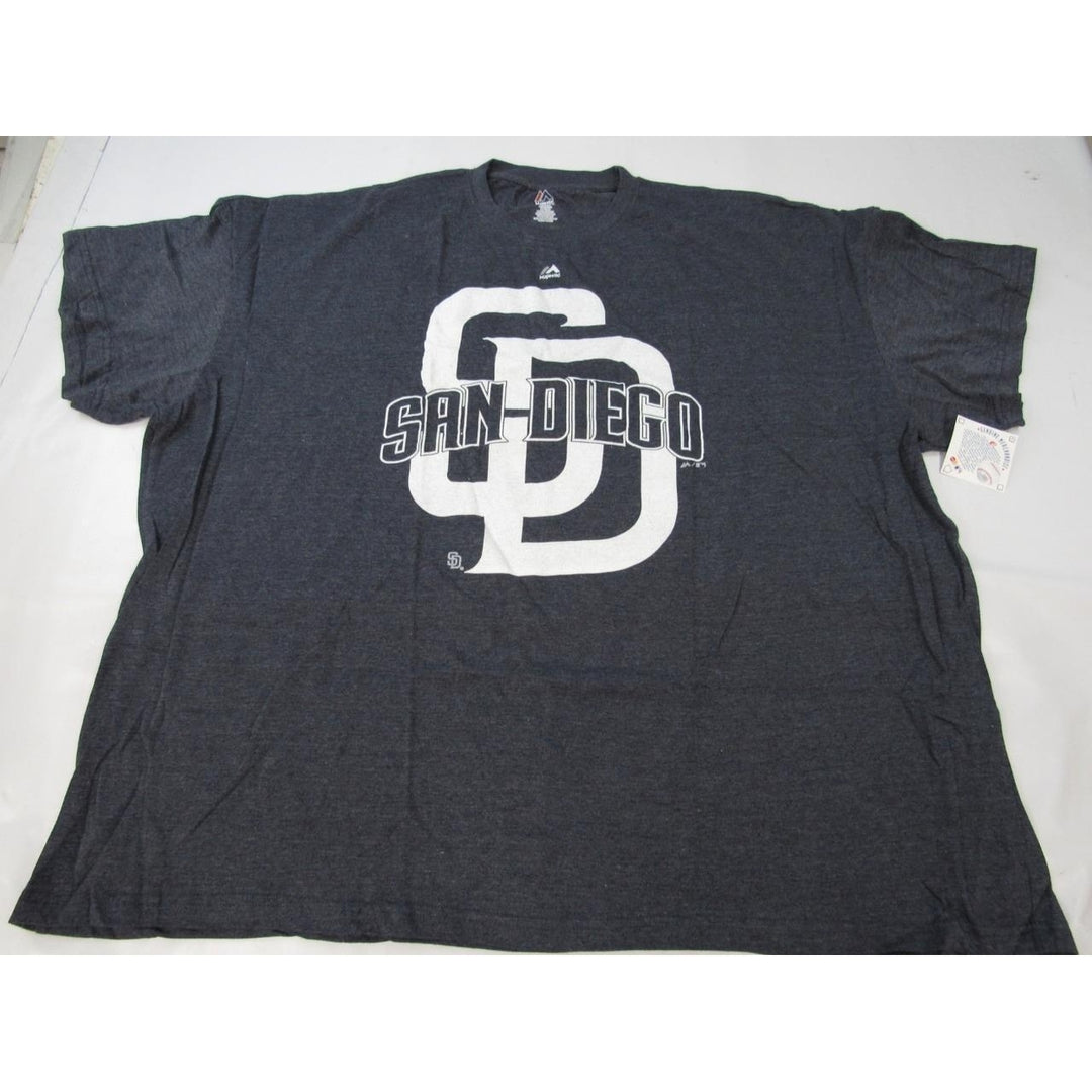 San Diego Padres Mens Size 6XL Majestic Blue Shirt Image 4