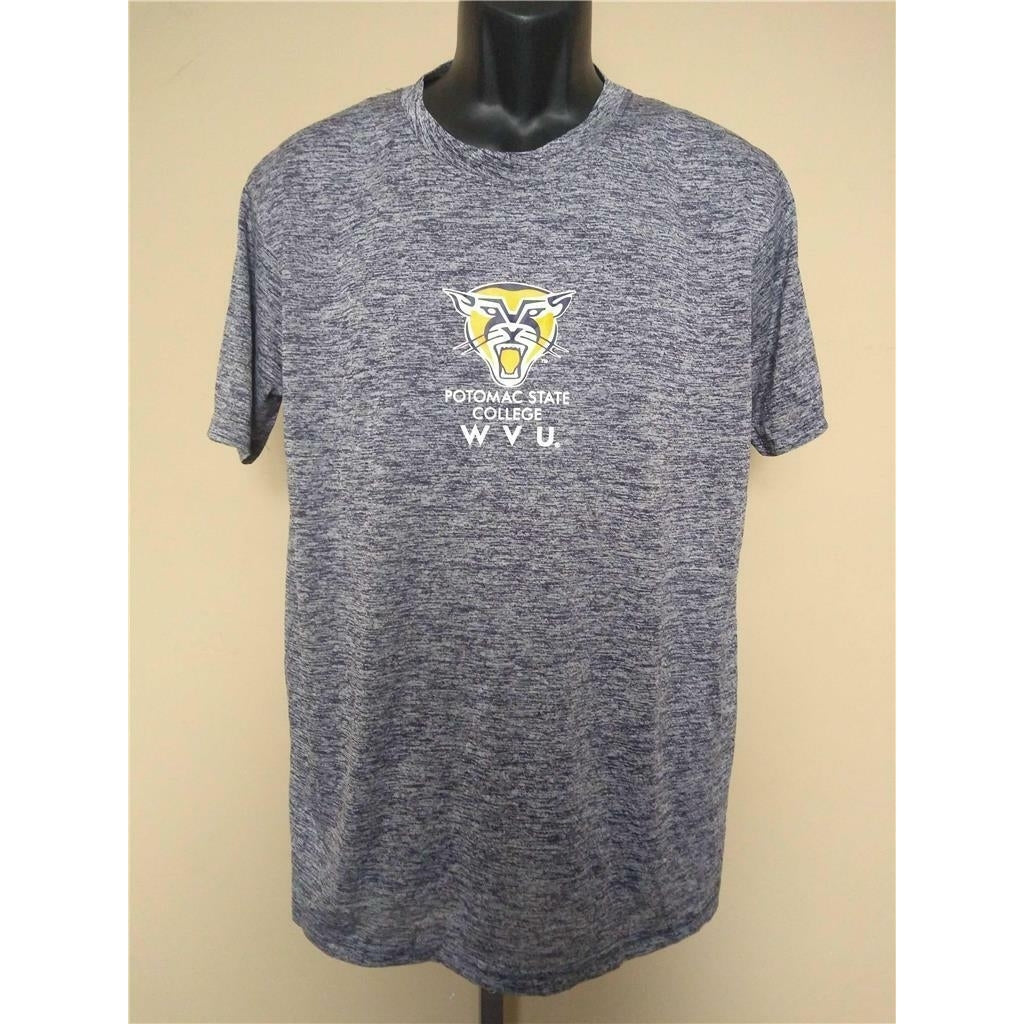 WVU Potomac State Catamounts Mens Sizes S Small Gray Russell Athletic Shirt Image 1