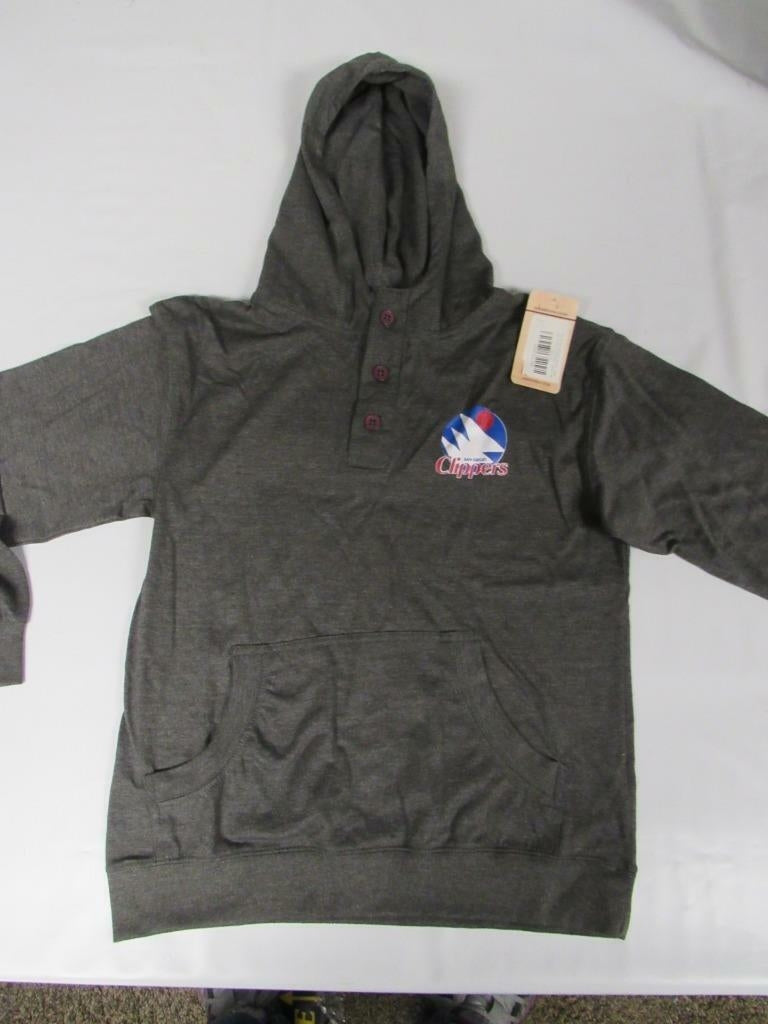 Los Angeles Clippers Youth XL XLarge Gray Light Hoodie Shirt 30 Image 1