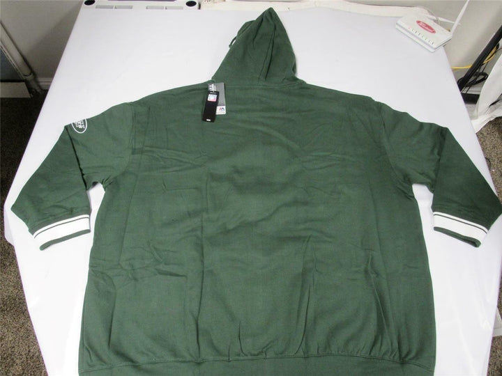 York NY Jets Mens Size 6XL Majestic Green Full-Zip Jacket Hoodie Image 3