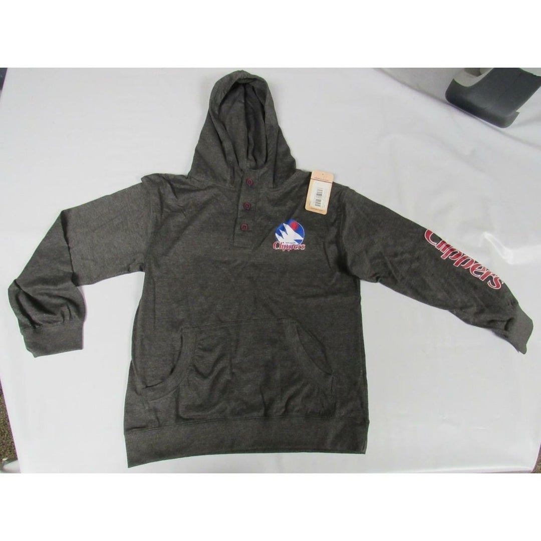 Los Angeles Clippers Youth XL XLarge Gray Light Hoodie Shirt 30 Image 3