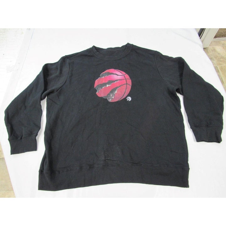 Toronto Raptors Mens Size 3XL 3XLarge Black Sweatshirt Image 1