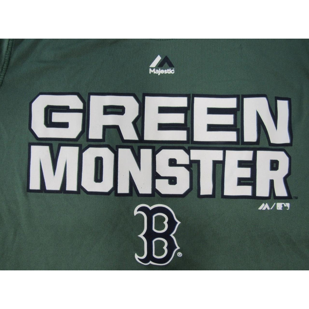 Boston Red Sox Green Monster Youth Size L Green Majestic Polyester Shirt 22 Image 3