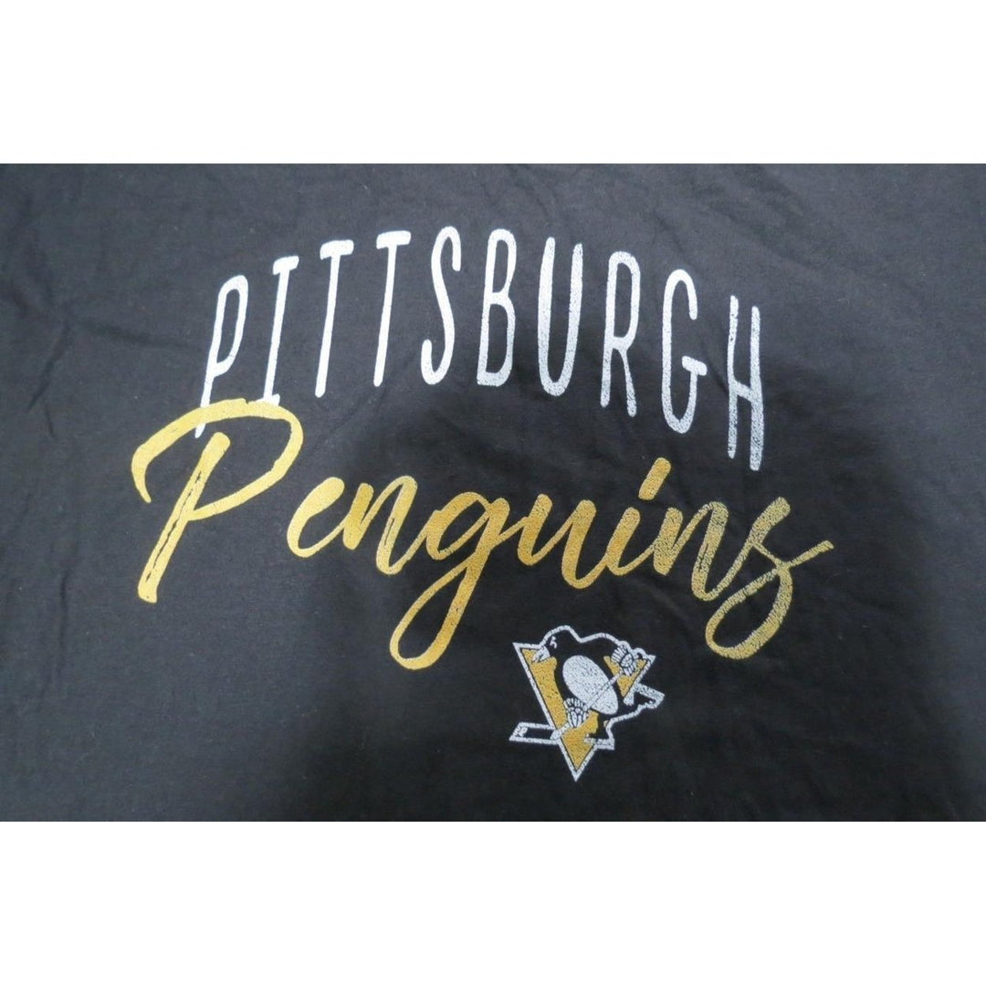 Pittsburgh Penguins Mens Size L Large Black Shirt Image 3